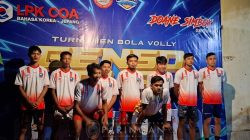 Tunjukkan Semangat Juang, Atlet Voli Desa Paringan Ramaikan Turnamen HUT RI ke-81 di Desa Ngrupit