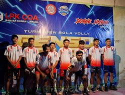 Tunjukkan Semangat Juang, Atlet Voli Desa Paringan Ramaikan Turnamen HUT RI ke-81 di Desa Ngrupit